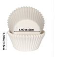thumbnail image 2 of JATOK 500-Count Food Grade White Greaseproof Paper Cupcake Liners Muffin Baking Cups Standard Sized, 2 of 7