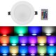 thumbnail image 2 of AC85-265V 10W RGB+WW LED Luz de techo Lámpara empotrada Downlight de 16 colores con control remoto, 2 of 8