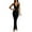 Black, variant on Women Summer Bodycon Maxi Dress Ruched Deep V Neck Sleeveless Elegant Formal Wedding Guest Long Dresses