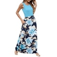 thumbnail image 4 of OutfitShow Women Summer Dress Sleeveless Loose Casual Long Maxi Dresses with Pockets, 4 of 6