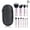 10 pink+black 1set, variant on Makeup Brushes 10pcs Set for Precise Application Travel Friendly E4G7
