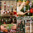 thumbnail image 4 of 12 Pieces 2D Christmas Nutcracker Wooden Ornaments Wood Hanging Decoration Set for Christmas Tree Hanging Wood Crafts Holiday Decor Xmas Party Supplies, 4 of 8