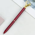 thumbnail image 2 of Qyaukm Luxury Diamond Pen with Crystal Top, Elegant Bridal Shower Party Favors, Wedding Guest Gift, Christmas Valentine Thank You Gift (2Ml) Wine Red, 1 Diamond Ballpoint Pen, 2 of 9