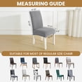 thumbnail image 5 of JIATER 100% Waterproof Dining Chair Covers Stretch Chair Slipcovers Protector Set of 4,Light Gray, 5 of 8