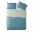 thumbnail image 6 of Mainstays Diamond Teal Argyle Polyester Adult Quilt, King, Reversible, 6 of 7