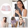 thumbnail image 5 of Toalla de color suave y absorbente de punto por urdimbre de alta densidad de terciopelo coral de 4 Uds para lavado de cara de adultos y uso doméstico, 5 of 5