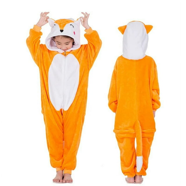Conjuntos de pijamas Kigurumi de unicornio para niños, disfraz de dibujos animados de animales de Halloween, Jumpusits de dinosaurio de Navidad para 4-12 años