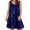 Z1#Navy703, variant on Puliio Summer Dresses for Women Sleeveless Crew Neck Loose Mini Floral Print Casual Beach Vacation Sundress
