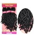 thumbnail image 2 of Janet Collection Nala Tress Locs Synthetic Hair Crochet Braid Loop 3x Gypsy Butterfly Locs 10”12”14” ( #1B Off Black ), 2 of 6