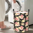 thumbnail image 6 of Uemuo Rose Flowers Pattern Circular Laundry Hamper Basket with handles,Collapsible laundry basket,Large capacity laundry hamper,Laundry Organizer-Medium, 6 of 8