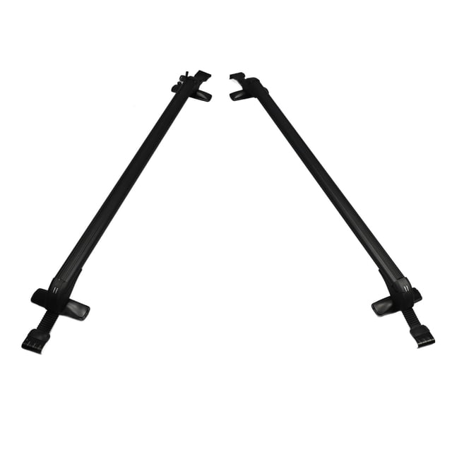 Porte-bagages de Toit en Alliage d'Aluminium et Acier Inoxydable avec Coussinets de Protection pour Longs Trajets
