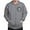 Graphite Gray, variant on - Alpha Sigma Phi Black And White Seal Sweatshirt - Zip Hoodie, Classic Hooded Sweatshirt with Metal Zipper
