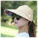 thumbnail image 5 of Sombrero de verano para mujer Shaofei plegable con flores de perla rosa, 5 of 5