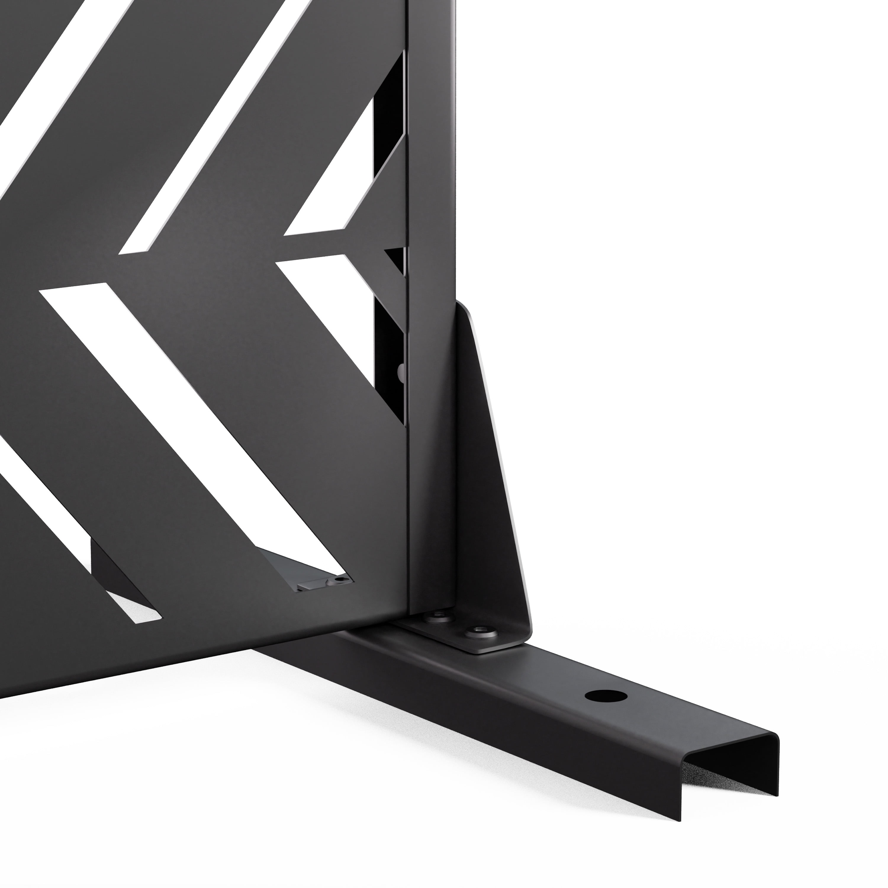 MAYEERTY Outdoor Privacy Screen – Weatherproof Galvanized Steel Panel,Black
