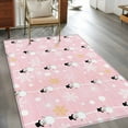thumbnail image 3 of Christmas Snowman Pink Area Rug 4x6 Washable Rug Non Slip Winter Snowflakes Xmas Retro Large Area Rug Indoor Floor Carpet for Entryway Bedroom Kitchen Living Room Home Office Dining Room Nursery, 3 of 8