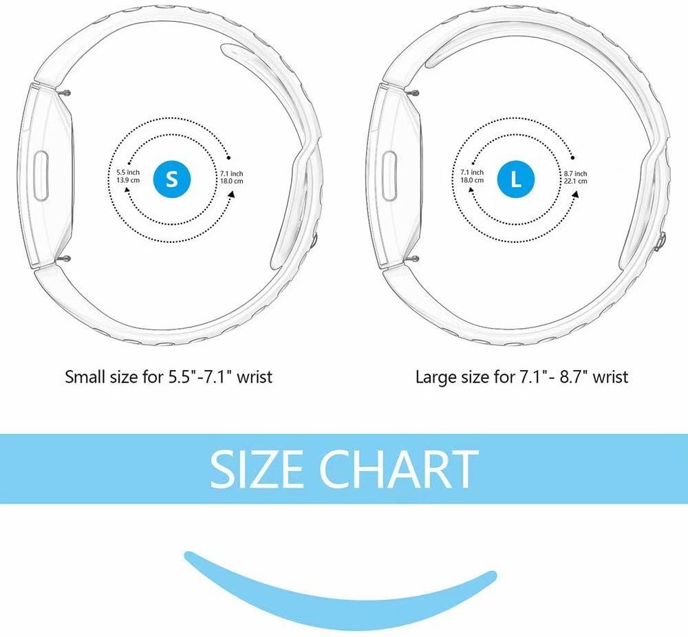 fitbit inspire size chart