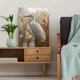 thumbnail image 5 of Qisvanset Framed Canvas Wall Art 12x16 Inch Reed Heron Minimal Tranquil Coastal Bird Art, 5 of 5