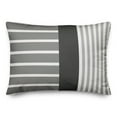 thumbnail image 2 of Creative Products Farmhouse Stripes Gray 14 x 20 Indoor / Outdoor Pillow, 2 of 3