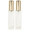 thumbnail image 4 of lionlar 2Pcs 30ml Empty Mist Glass Bottle Refillable Spray Perfume Empty Bottle Glass Gold, 4 of 9