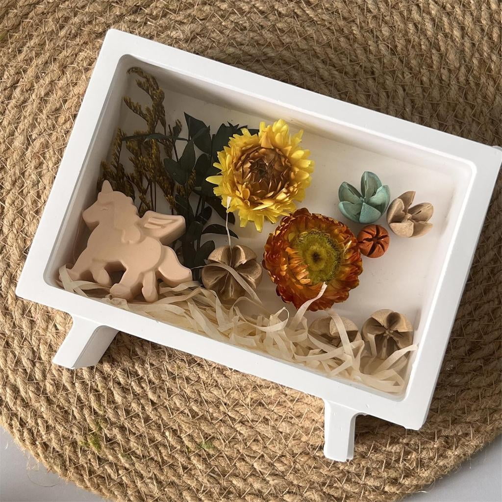 Easy Release Silicone Resin Mold For Decorative Organizers Rectangular Storage Box Mould Creative Art Supplies
