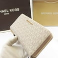 thumbnail image 5 of Michael Kors Jet Set Large Continental Wallet Wristlet MK Vanilla Pink Blush, 5 of 12