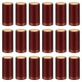 thumbnail image 1 of Unique Bargains Bouchon Rétractable en PVC avec Languette pour Bouteille de Vin, 120 Pcs 30x60mm Couverture Rétractable Double Lignes Rouge, 1 of 5