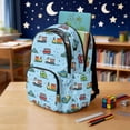 thumbnail image 4 of KUIFORTI Car Print Bookbag and Lunchbox Set 4 piece Durable Boys Backpack with Pencil Bags Water Bottle Sleeve for Elementary Primary Middle School Daily Use, 4 of 7