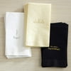Personalized Guest Hand Towels - Black -
