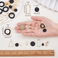 thumbnail image 3 of DIY Black Theme Earring Making Kit - 8 Pairs Freshwater Shell Charms Findings - Women's Jewelry Making Kit - Easy to DIY - Gift Idea Gold, 3 of 7