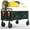 Green, variant on Sunvasagoo Heavy Duty Collapsible Wagon Cart with All-Terrain Wheels, 380LBS Capacity, Foldable Utility Cart, 4 Colors