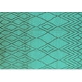 thumbnail image 1 of Ahgly Company Indoor Rectangle Solid Turquoise Blue Modern Area Rugs, 5' x 8', 1 of 4