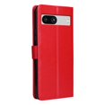 thumbnail image 4 of SaniMore for Google Pixel 7A 6.1" 2023 Case, PU Leather Skin with Embossed Cat Flip Magnetic Cover Card Slots Kickstand Detachable Lanyard Full Around Protective Wallet Shell, Red, 4 of 10