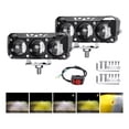 thumbnail image 1 of Faros Auxiliares 5 Modos Doble Color Led Para Auto Moto 2pcs, 1 of 8