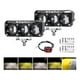 thumbnail image 1 of Faros Auxiliares 5 Modos Doble Color Led Para Auto Moto 2pcs, 1 of 8