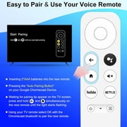 for Google-Chromecast-Remote-Control Replacement,Compatible with Chromecast Google TV and Streaming(Only for White Equipment)