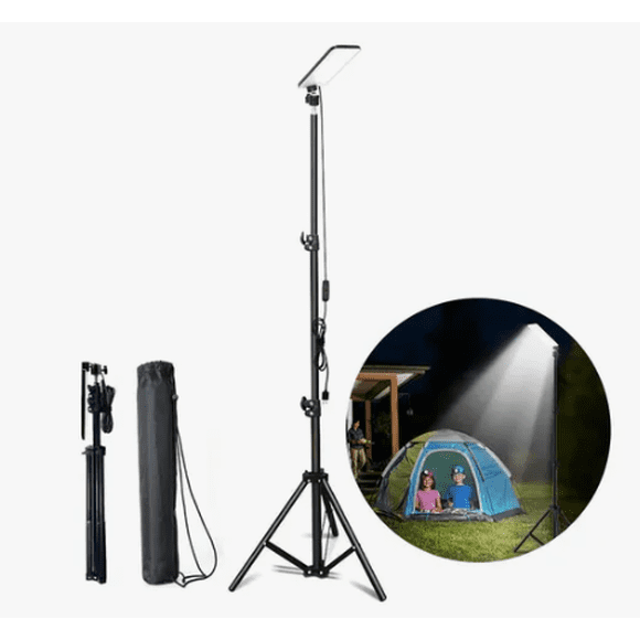 Luz Xtellar De Camping Con Soporte Trípode Lámpara Led Portátil Usb