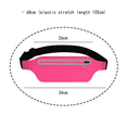 thumbnail image 2 of Riñonera impermeable para hombre y mujer, riñonera ajustable con cinturón para correr, cintura de bolsillo expandible ajustada, rosa roja, 2 of 5