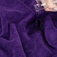 thumbnail image 6 of American Soft Linen Luxury Turkish Hand Towel Set, 100% Cotton 4 Piece Hand Face Towels for Bathroom and Kitchen,  Purple, 6 of 9