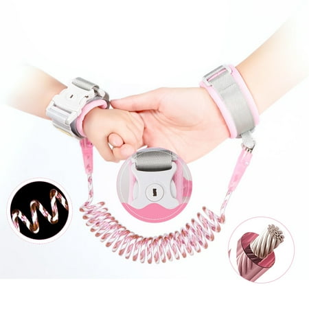 Reflective Anti Lost Wrist Link with Child Lock, Toddler Safety Harness Leash Child Anti-Lost Wristband Traction Rope for Outdoor Activities Walking Shopping