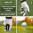 thumbnail image 4 of Golf Tee Height Adjustable Tool Precision Tee Height Setter for Consistent Swings, Durable Design, Easy-to-Use Golf Training Aid Black, 4 of 6