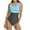 Sky Blue, variant on Womens Bathing Suit Shorts One Piece Swimsuit Women Athletic Fashion Quick Dry Color Block One-Piece Swimwear (Watermelon Red M)