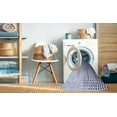 thumbnail image 2 of Ahgly Company Machine Washable Indoor Round Transitional Lavender Blue Area Rugs, 5' Round, 2 of 7
