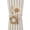 Beige+Brown, variant on ZARKEA Rustic Flower Braided Rope Curtain Tiebacks 2 Count