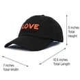 thumbnail image 3 of DALIX Custom Embroidered Hats Dad Caps LOVE Stitched Logo Hat in Black, 3 of 7