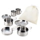 thumbnail image 4 of Set de utensilios de cocina para acampar, 8 piezas, juego de cocina en acero inoxidable resistente, 4 of 9