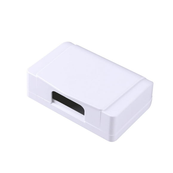 Caja impermeable para enchufes, interruptor, cubierta impermeable, caja de protección para enchufes, cubierta de salida Blanco
