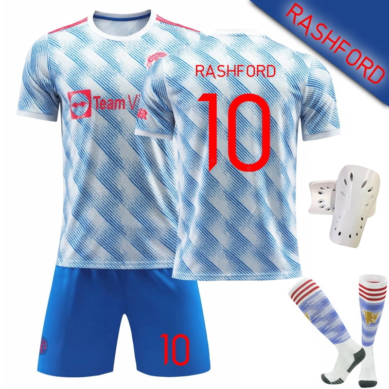 Manchester United No10 Rashford Away Soccer Club Jersey
