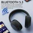 thumbnail image 5 of Active Noise Canceling Headphones, Over Ear Wireless Headphones with Mic, 60 Hours Play Time Bluetooth Headphones with Deep Bass, Foldable Lightweight Headphones with HiFi Audio for Music, 5 of 7