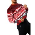 thumbnail image 5 of Michellecmm  Adult Pullover Long Sleeve Crew Neck Christmas Elk Snowflake Sweater, 5 of 9