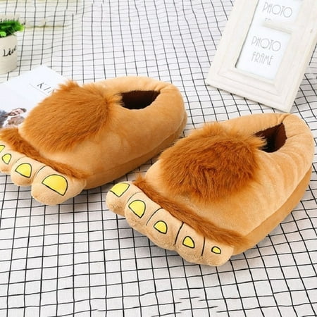 

QWZNDZGR Big Feet Fur Slippers Stunning Pets Men Home Shoes Fuzzy Slippers Men s Winter Warm Shoes Man Furry Slippers Male Big Size 45 46